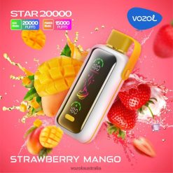 VOZOL Vape Australia - VOZOL STAR 20000 STRAWBERRY MANGO 60NLTT1