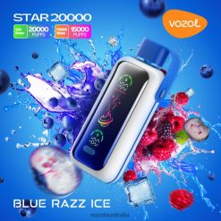 VOZOL Vape Canberra - VOZOL STAR 20000 BLUE RAZZ ICE 60NLTT4