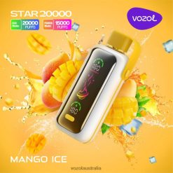 VOZOL Vape Canberra - VOZOL STAR 20000 MANGO ICE 60NLTT13